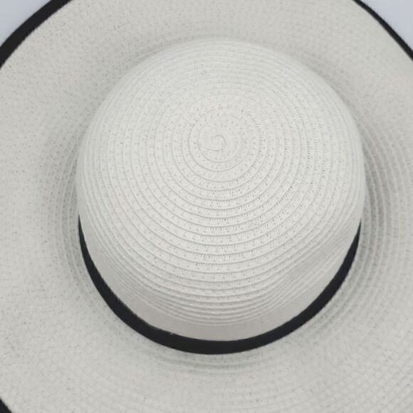 K Accessories White Ivory Floppy Hat - Picture 9 of 15